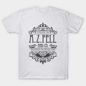 2019 Tee Summer Popular Style Tee Good Omens: A.Z. Fell Book Shop (dark) T-Shirt Women and Men Casual Cotton T-shirts